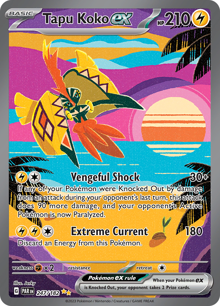 Tapu Koko ex (247/182) [Scarlet & Violet: Paradox Rift] | Mindsight Gaming