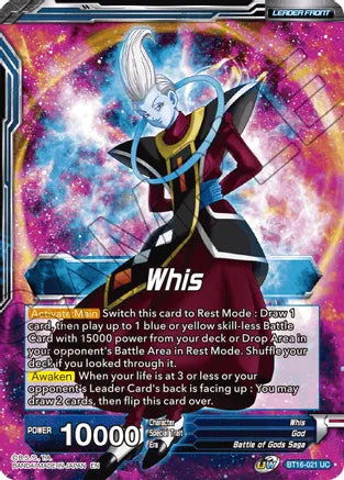 Whis // Whis, Invitation to Battle (BT16-021) [Realm of the Gods] | Mindsight Gaming