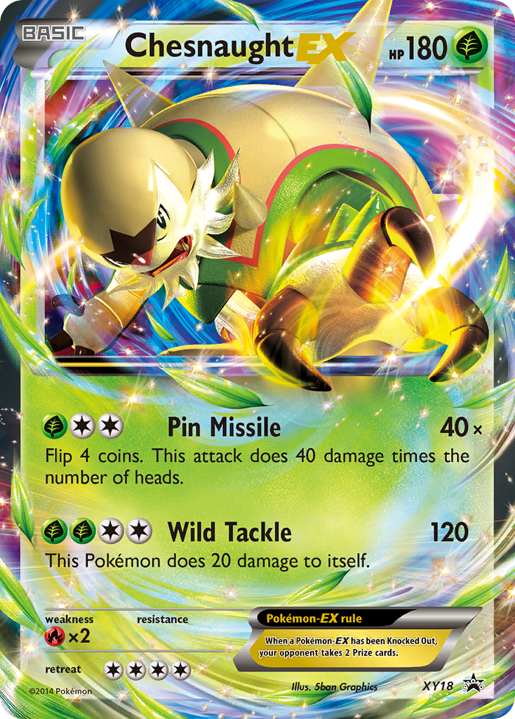 Chesnaught EX (XY18) [XY: Black Star Promos] | Mindsight Gaming