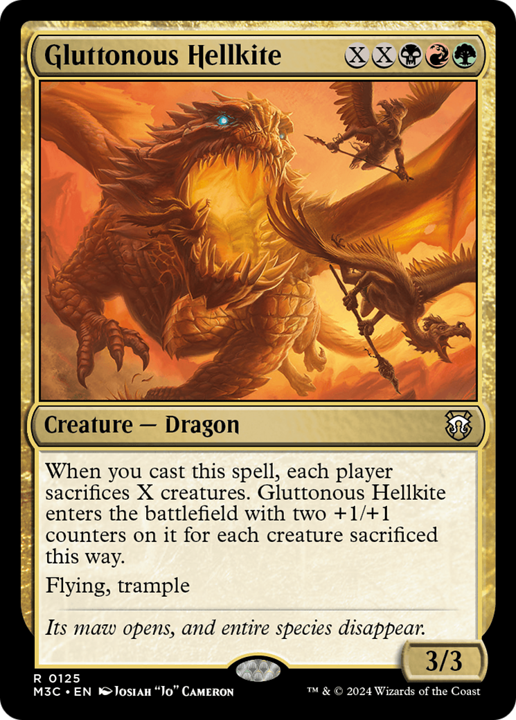 Gluttonous Hellkite [Modern Horizons 3 Commander] | Mindsight Gaming