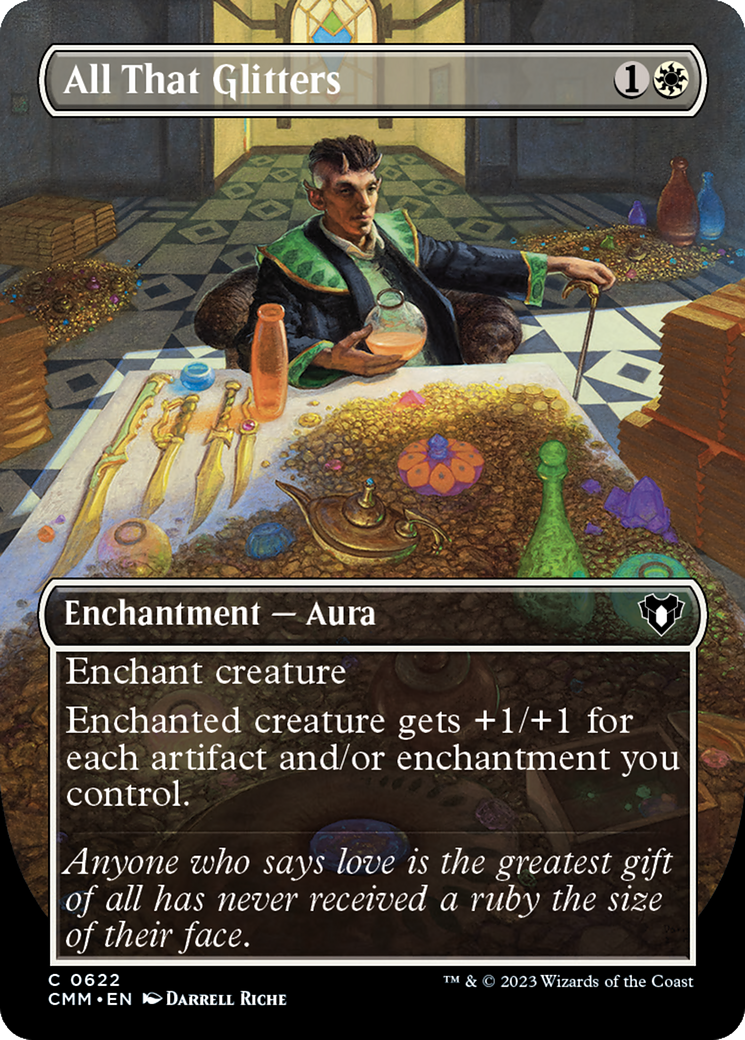 All That Glitters (Borderless Alternate Art) [Commander Masters] | Mindsight Gaming