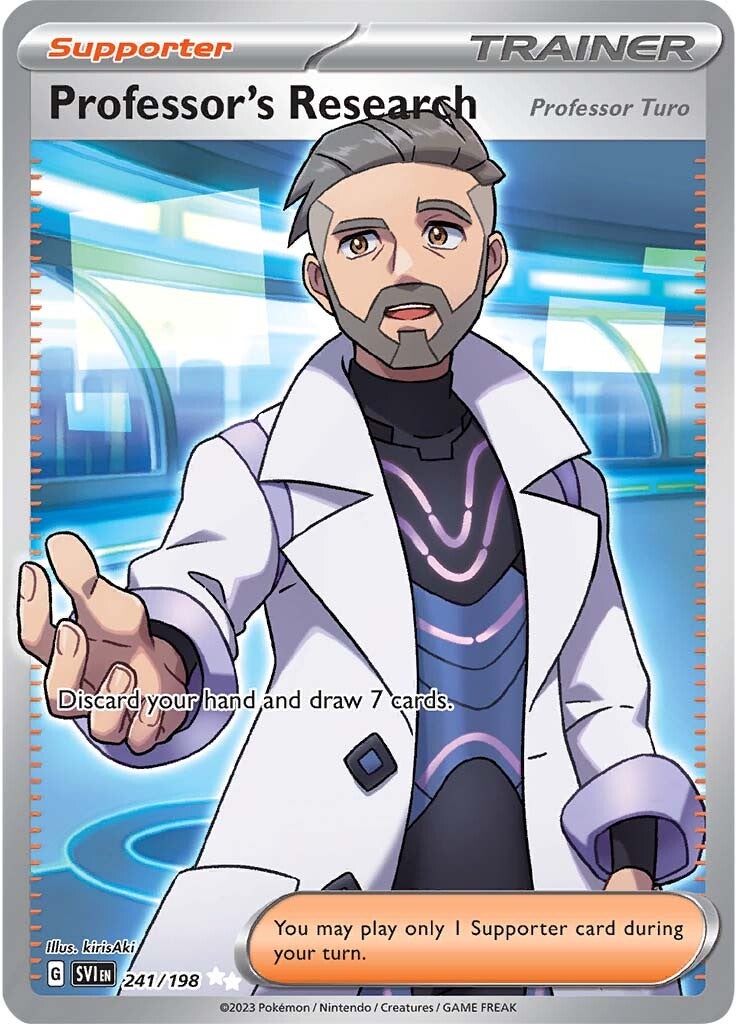 Professor's Research (Professor Turo) (241/198) [Scarlet & Violet: Base Set] | Mindsight Gaming