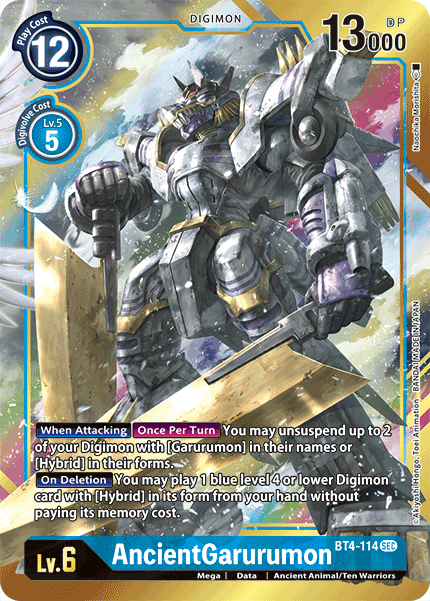 AncientGarurumon [BT4-114] (Alternate Art) [Great Legend] | Mindsight Gaming