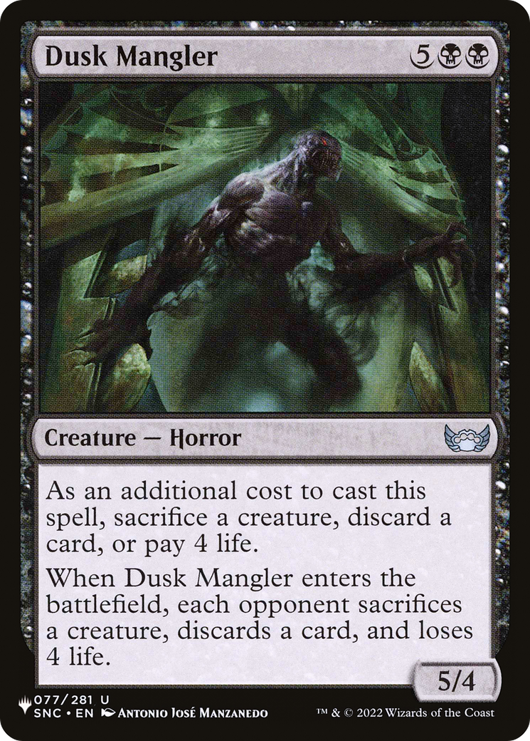 Dusk Mangler [The List Reprints] | Mindsight Gaming