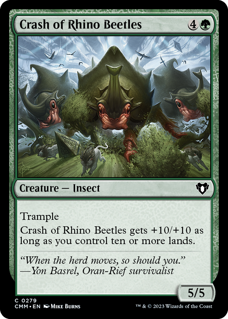 Crash of Rhino Beetles [Commander Masters] | Mindsight Gaming