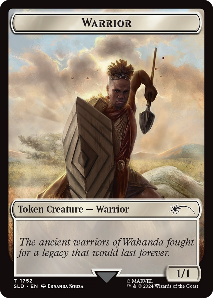 Warrior Token (Rainbow Foil) [Secret Lair Drop Series] | Mindsight Gaming