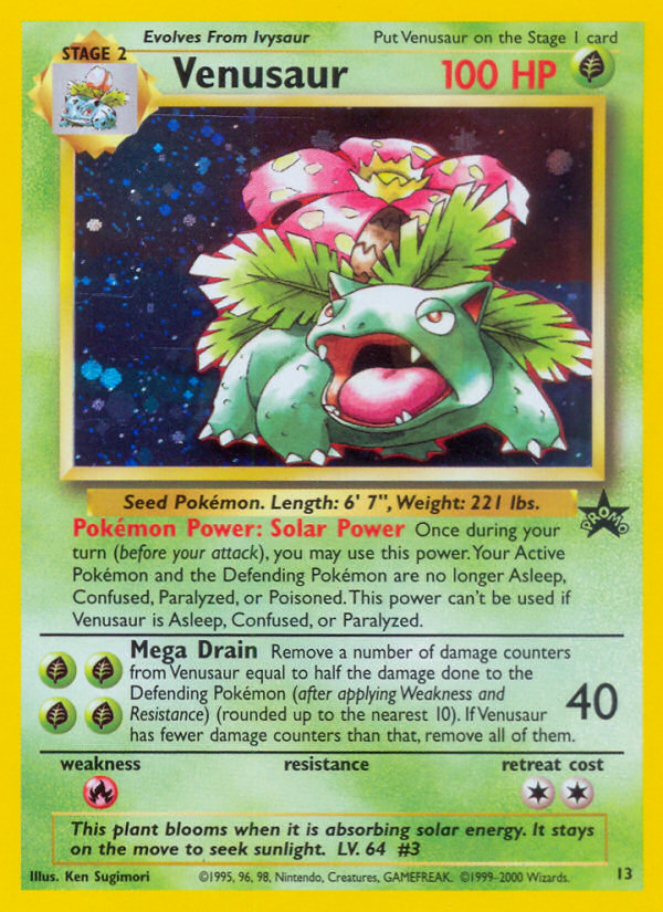 Venusaur (13) [Wizards of the Coast: Black Star Promos] | Mindsight Gaming