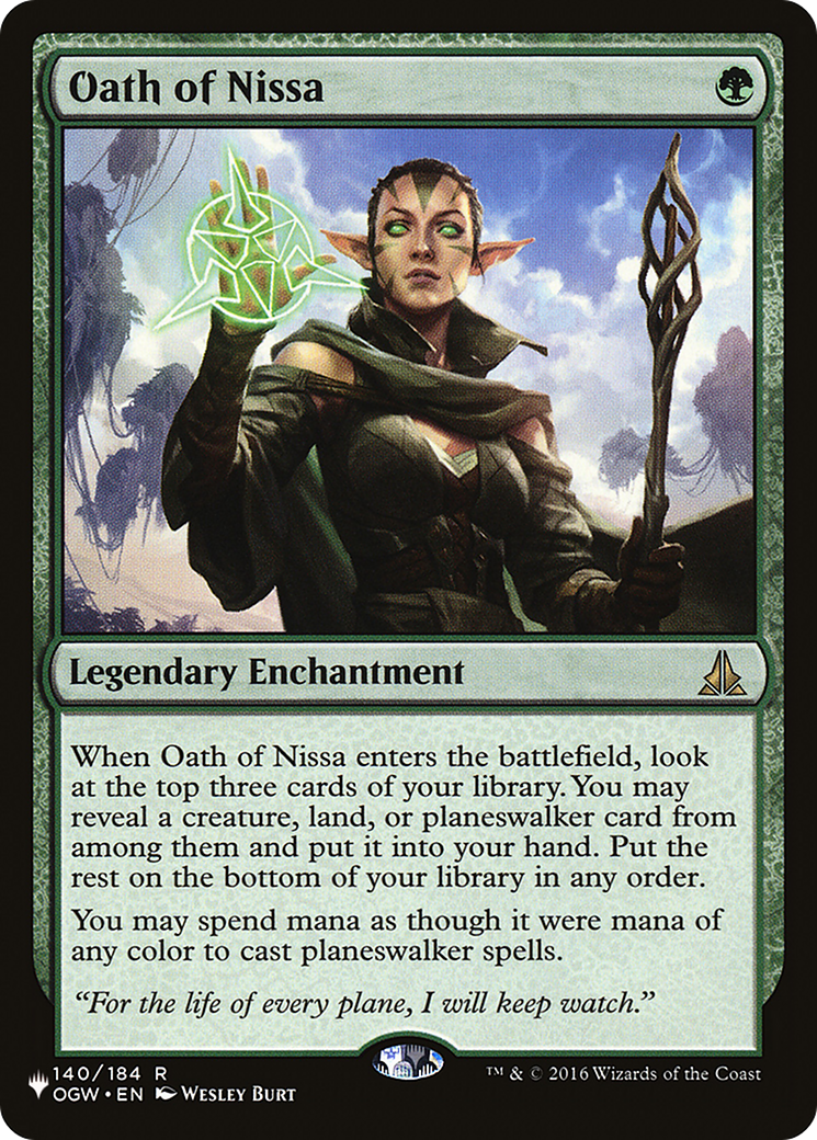 Oath of Nissa [The List Reprints] | Mindsight Gaming