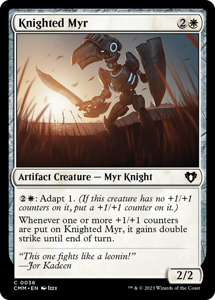 Knighted Myr [Commander Masters] | Mindsight Gaming