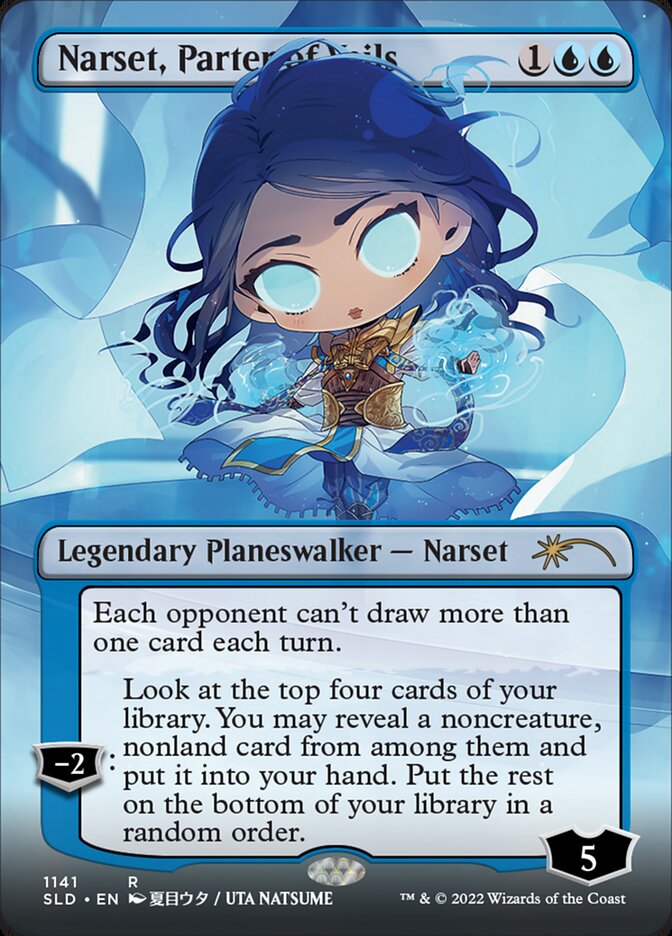 Narset, Parter of Veils (Borderless) [Secret Lair Drop Series] | Mindsight Gaming