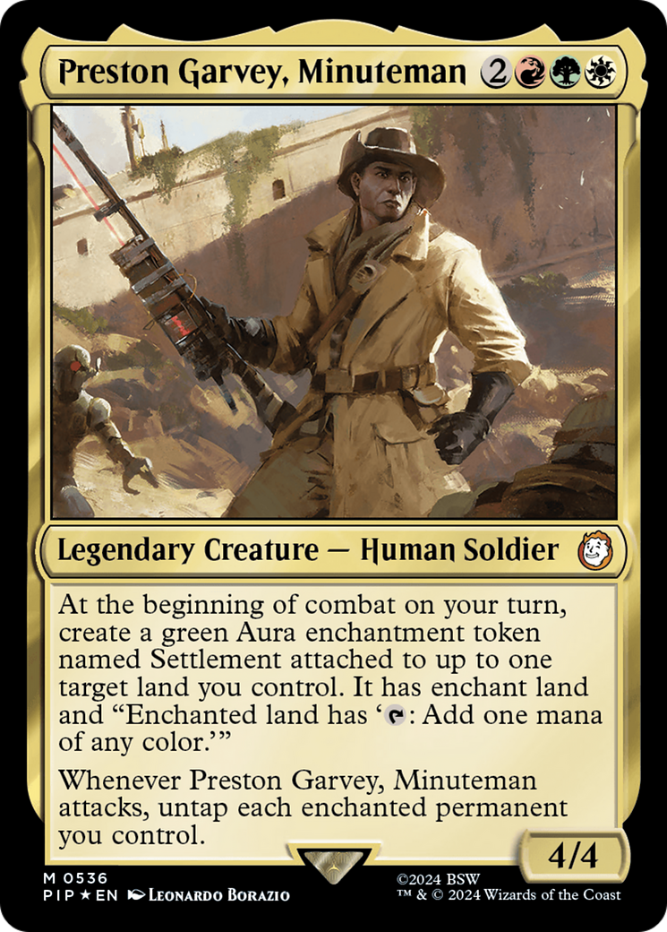 Preston Garvey, Minuteman (Surge Foil) [Fallout] | Mindsight Gaming