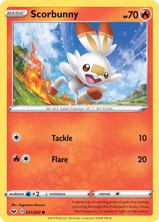 Scorbunny (031/202) (Premium Collection) [Sword & Shield: Base Set] | Mindsight Gaming