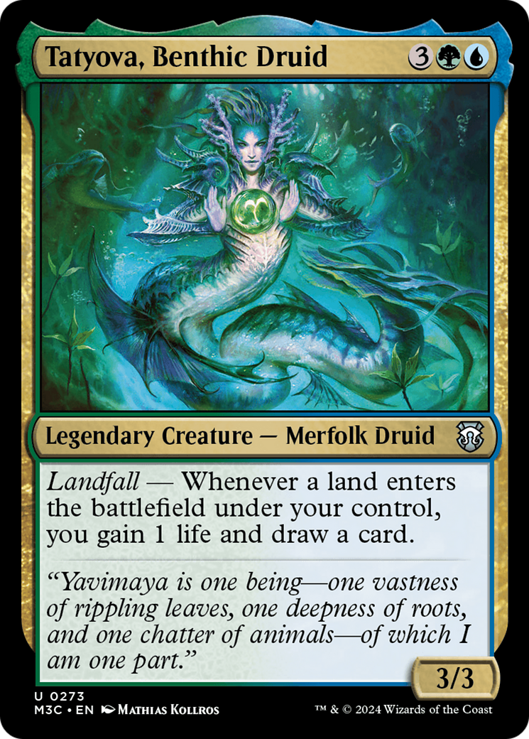 Tatyova, Benthic Druid (Ripple Foil) [Modern Horizons 3 Commander] | Mindsight Gaming