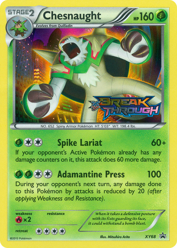 Chesnaught (XY68) [XY: Black Star Promos] | Mindsight Gaming