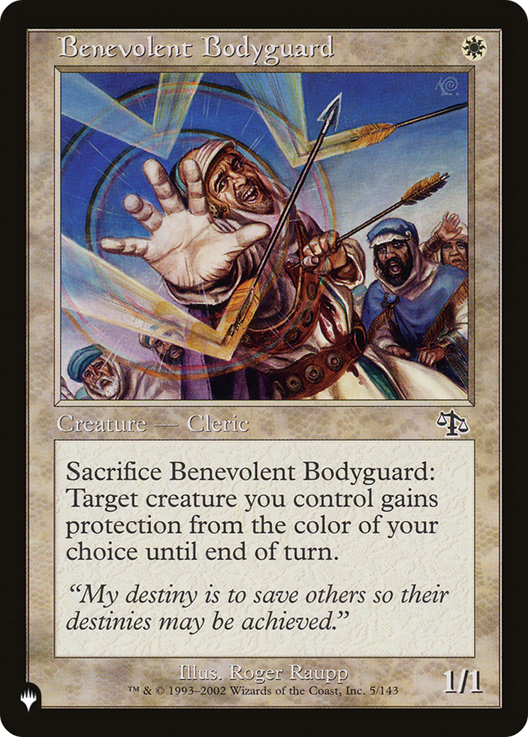 Benevolent Bodyguard [The List Reprints] | Mindsight Gaming