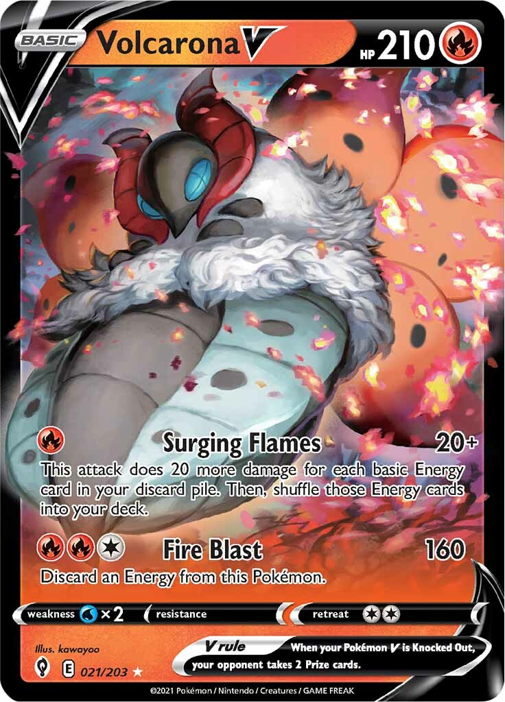 Volcarona V (021/203) [Sword & Shield: Evolving Skies] | Mindsight Gaming