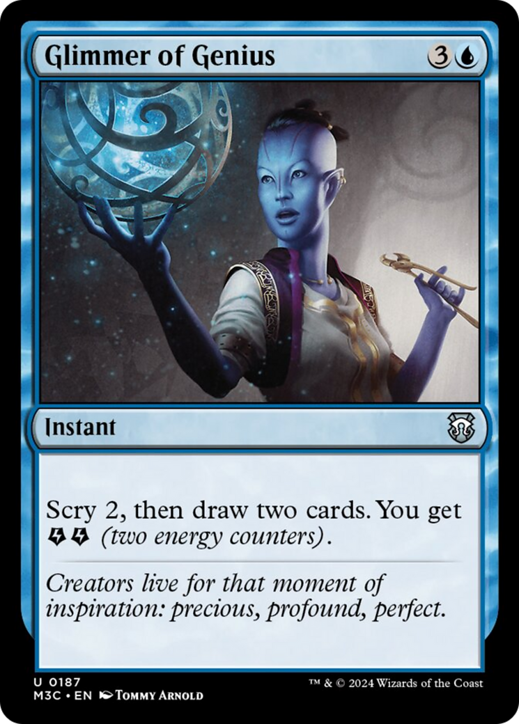 Glimmer of Genius (Ripple Foil) [Modern Horizons 3 Commander] | Mindsight Gaming