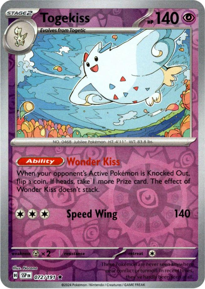 Togekiss (072/191) [Scarlet & Violet: Surging Sparks] | Mindsight Gaming