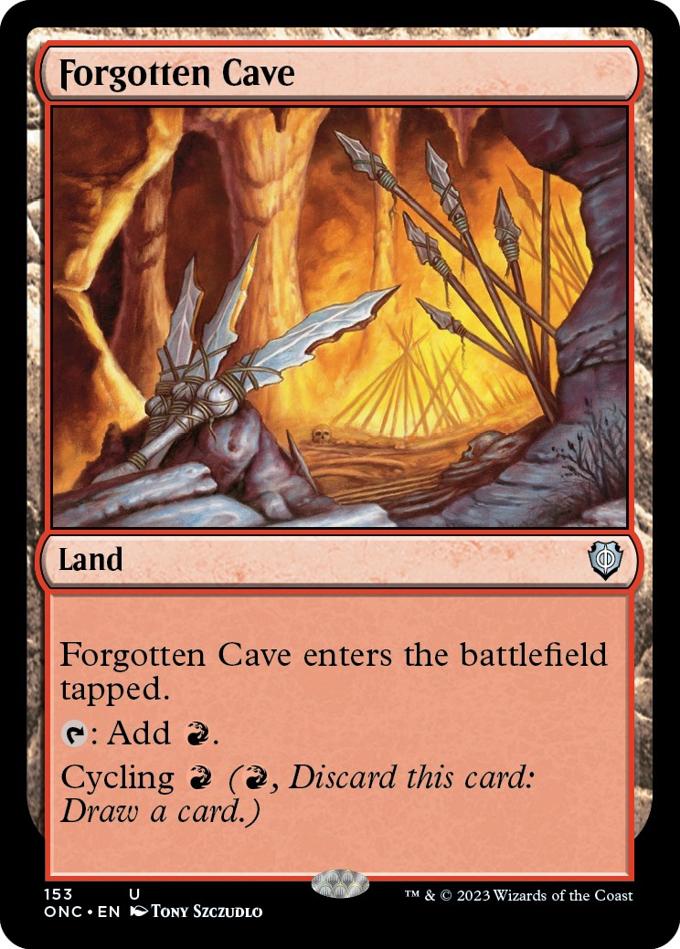 Forgotten Cave [Phyrexia: All Will Be One Commander] | Mindsight Gaming