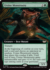 Ursine Monstrosity (Extended Art) [Duskmourn: House of Horror Commander] | Mindsight Gaming