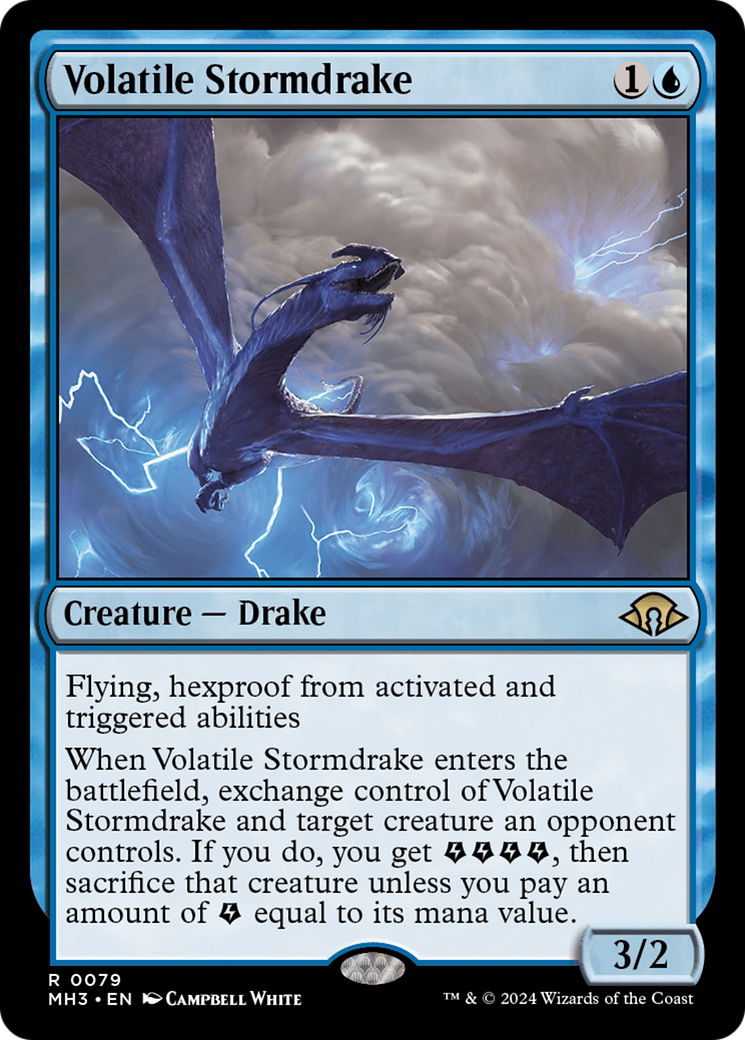 Volatile Stormdrake [Modern Horizons 3] | Mindsight Gaming