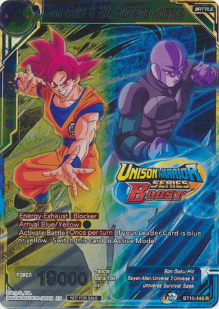 Son Goku & Hit, Supreme Alliance (Event Pack 08) (Alternate Foil) (BT10-145) [Tournament Promotion Cards] | Mindsight Gaming