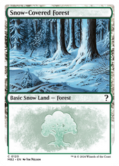 Snow-Covered Forest (White Border) [Mystery Booster 2] | Mindsight Gaming