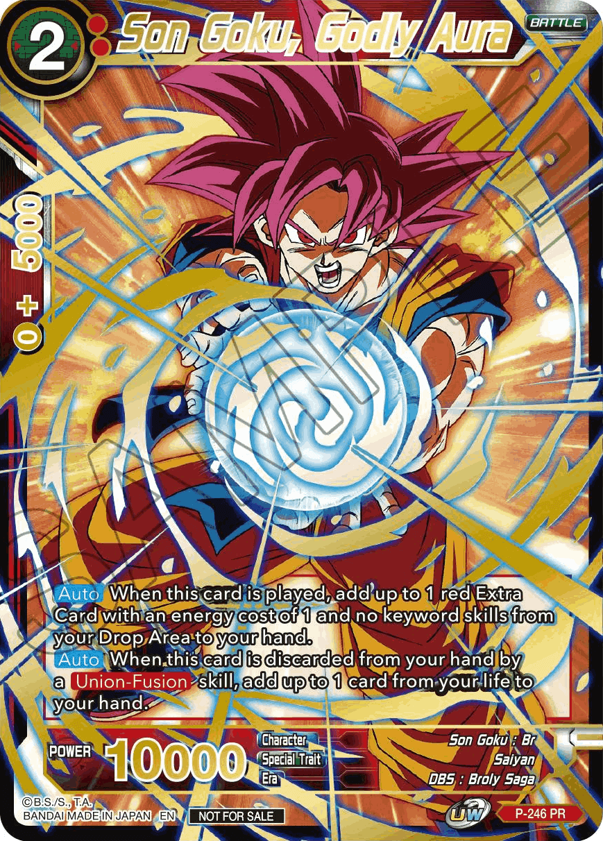 Son Goku, Godly Aura (Alt. Art Card Set 2023 Vol. 1) (P-246) [Tournament Promotion Cards] | Mindsight Gaming