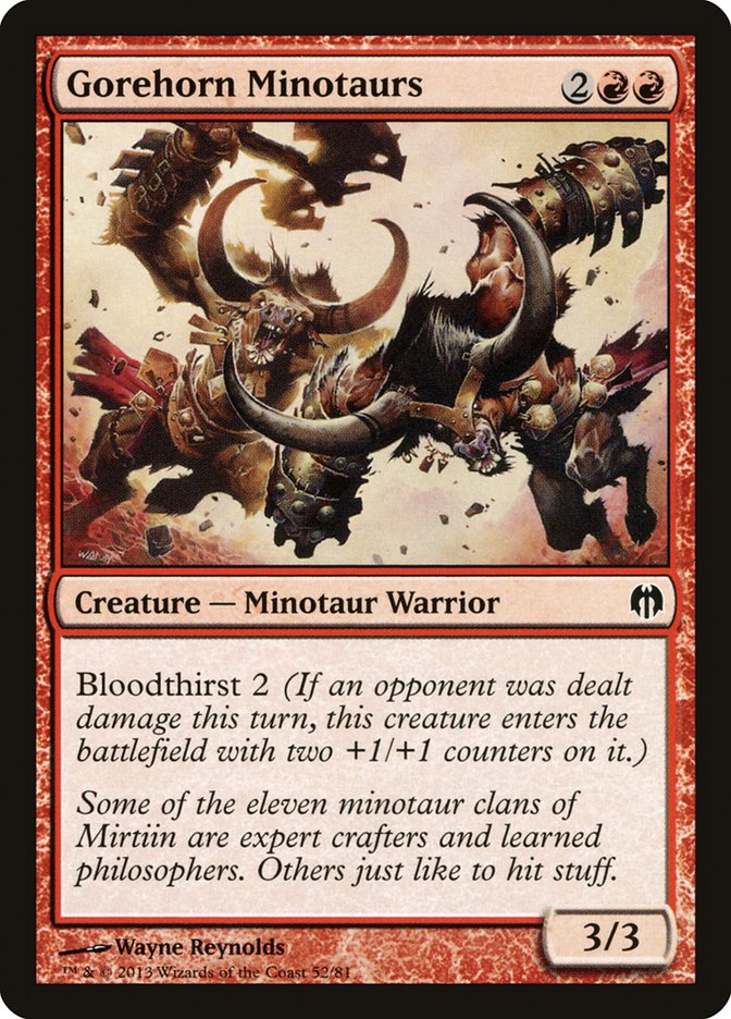 Gorehorn Minotaurs [Duel Decks: Heroes vs. Monsters] | Mindsight Gaming