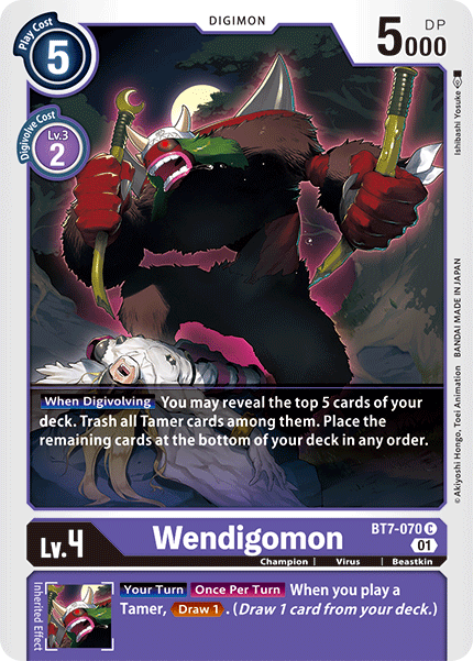 Wendigomon [BT7-070] [Next Adventure] | Mindsight Gaming