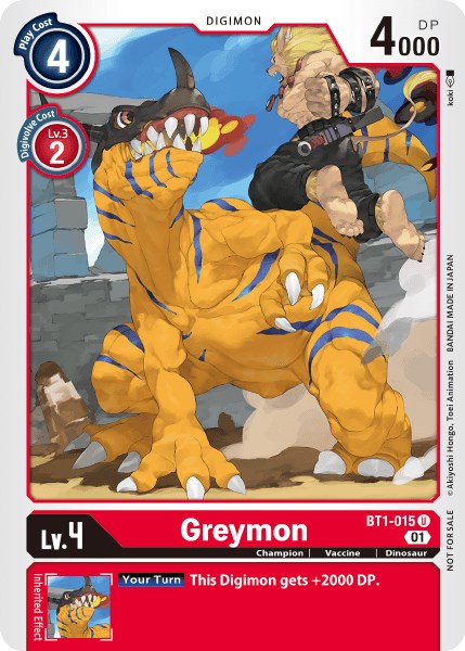 Greymon [BT1-015] (Tamer Party Vol. 3) [Release Special Booster Promos] | Mindsight Gaming