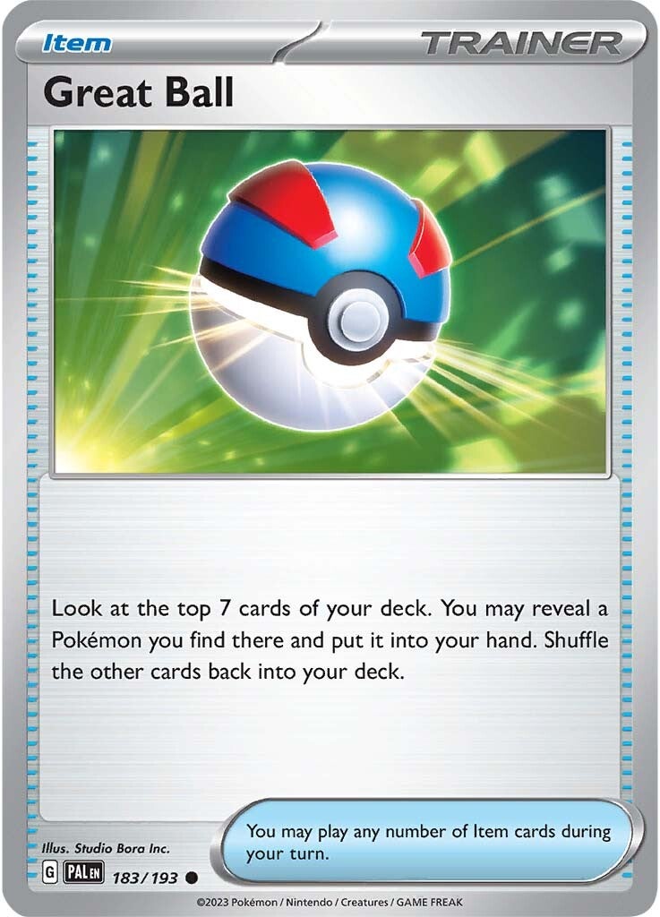 Great Ball (183/193) [Scarlet & Violet: Paldea Evolved] | Mindsight Gaming