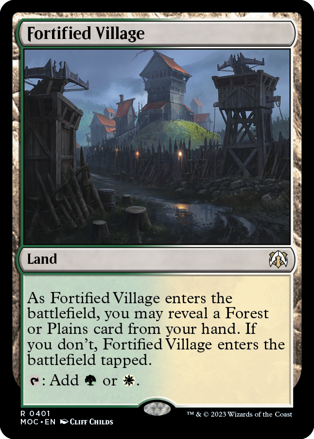 Fortified Village [March of the Machine Commander] | Mindsight Gaming