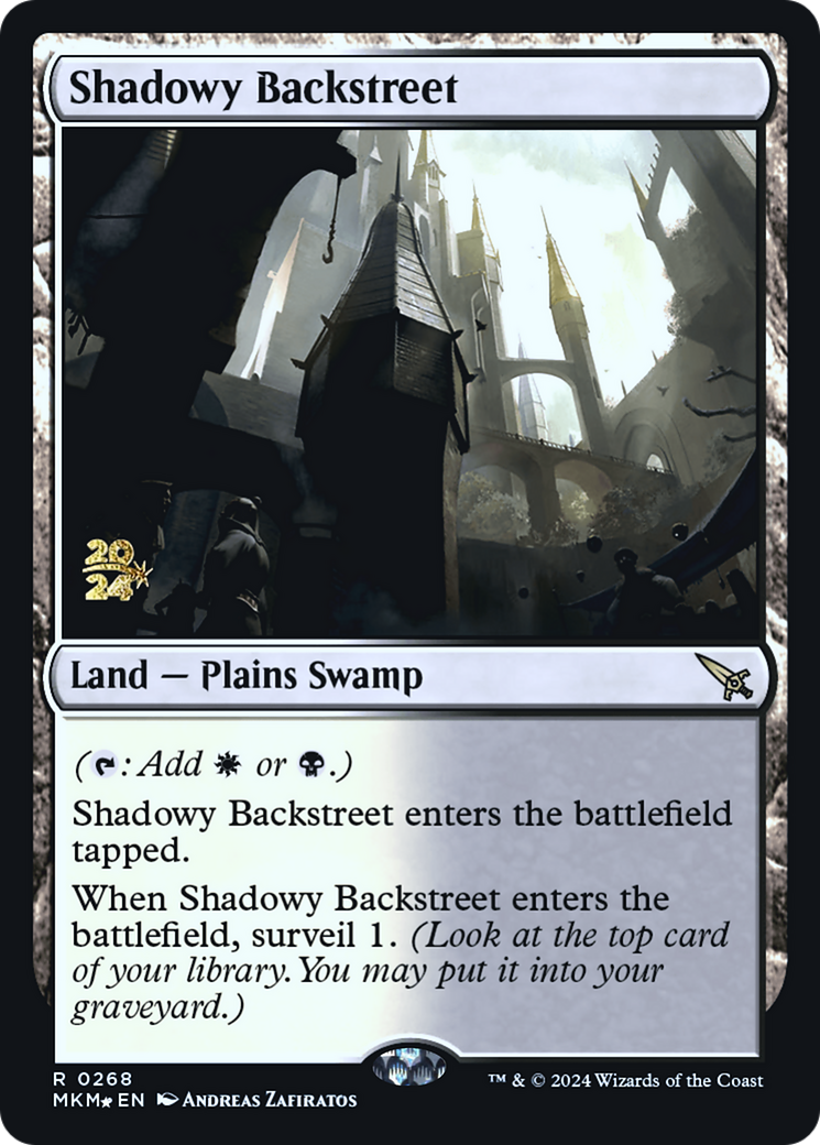 Shadowy Backstreet [Murders at Karlov Manor Prerelease Promos] | Mindsight Gaming