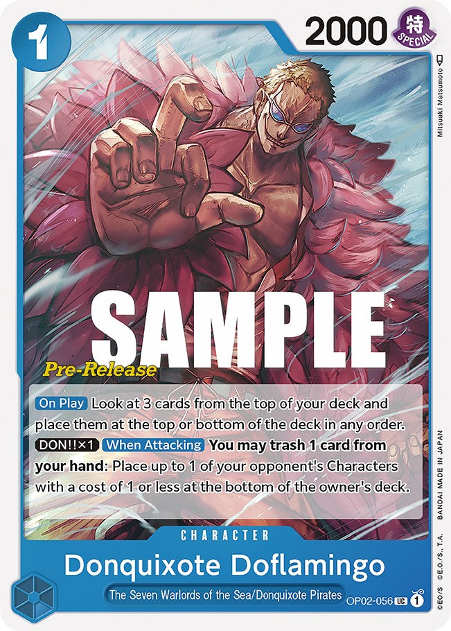 Donquixote Doflamingo [Paramount War Pre-Release Cards] | Mindsight Gaming