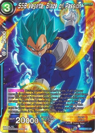 SSB Vegeta, Blaze of Passion (BT10-040) [Rise of the Unison Warrior 2nd Edition] | Mindsight Gaming