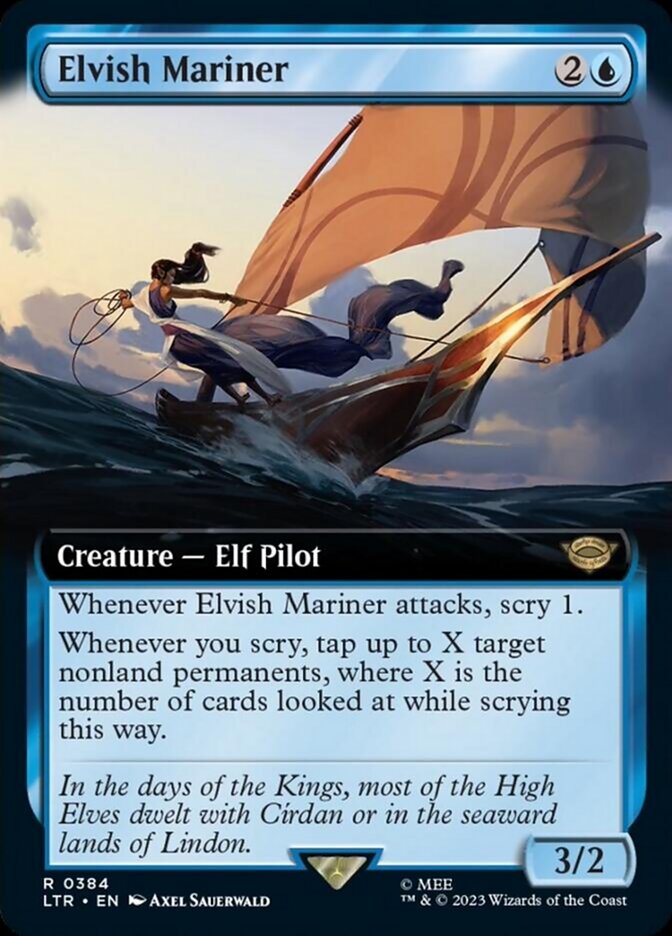 Elvish Mariner (Extended Art) [The Lord of the Rings: Tales of Middle-Earth] | Mindsight Gaming