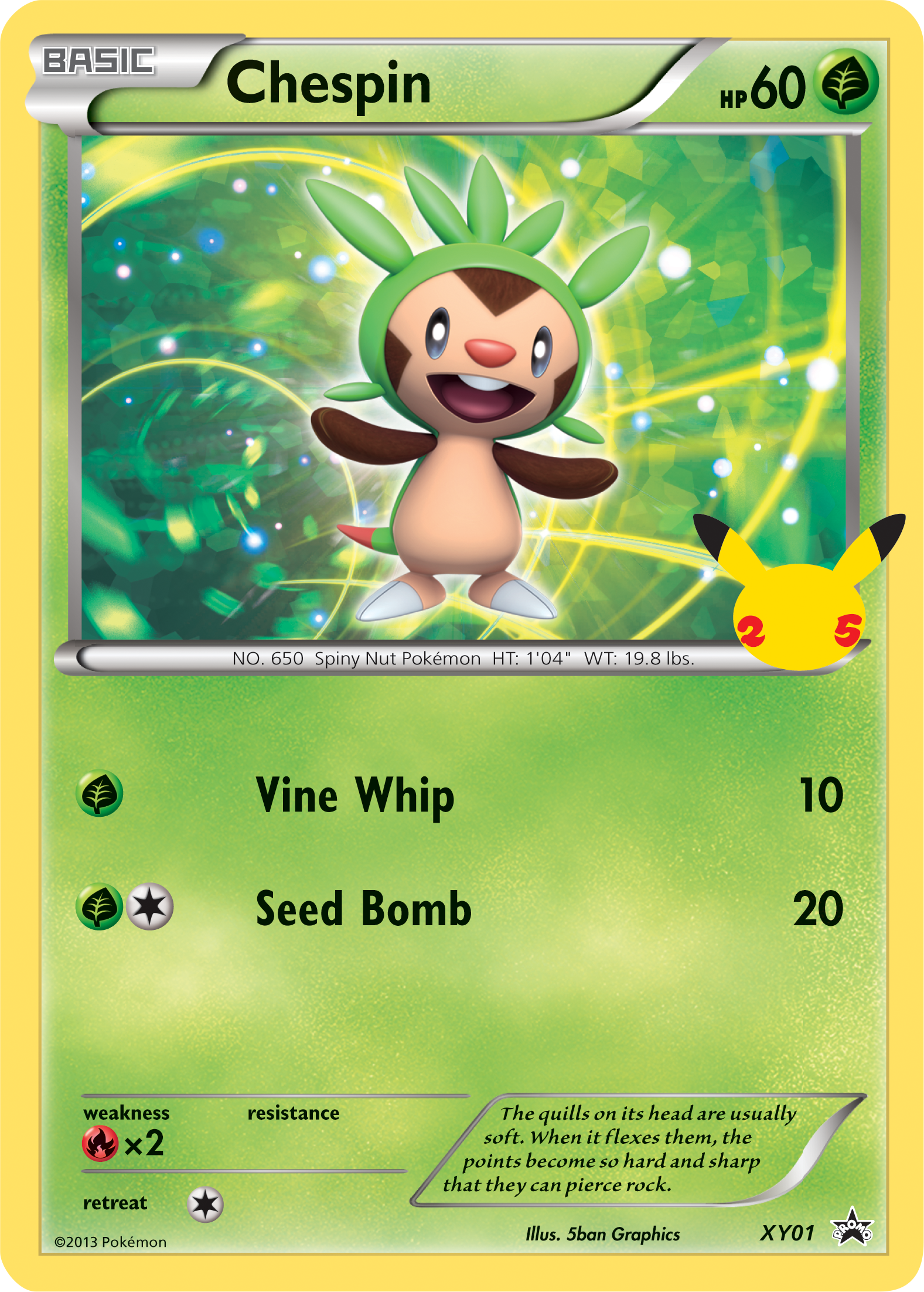 Chespin (XY01) (Jumbo Card) [First Partner Pack] | Mindsight Gaming