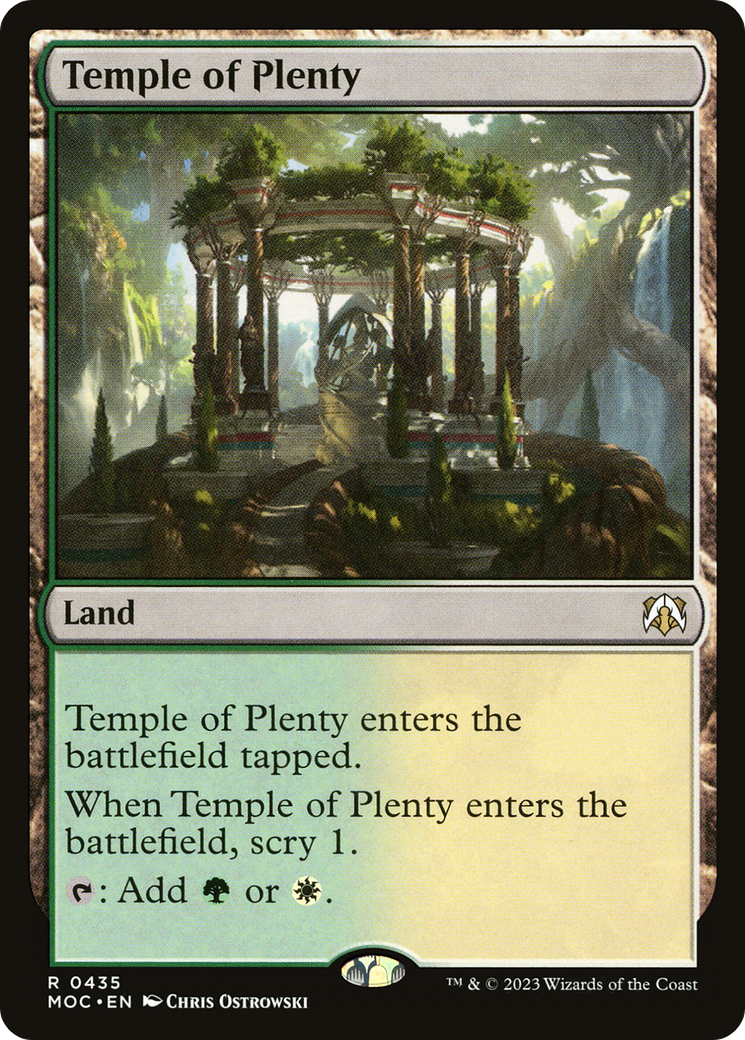 Temple of Plenty [March of the Machine Commander] | Mindsight Gaming