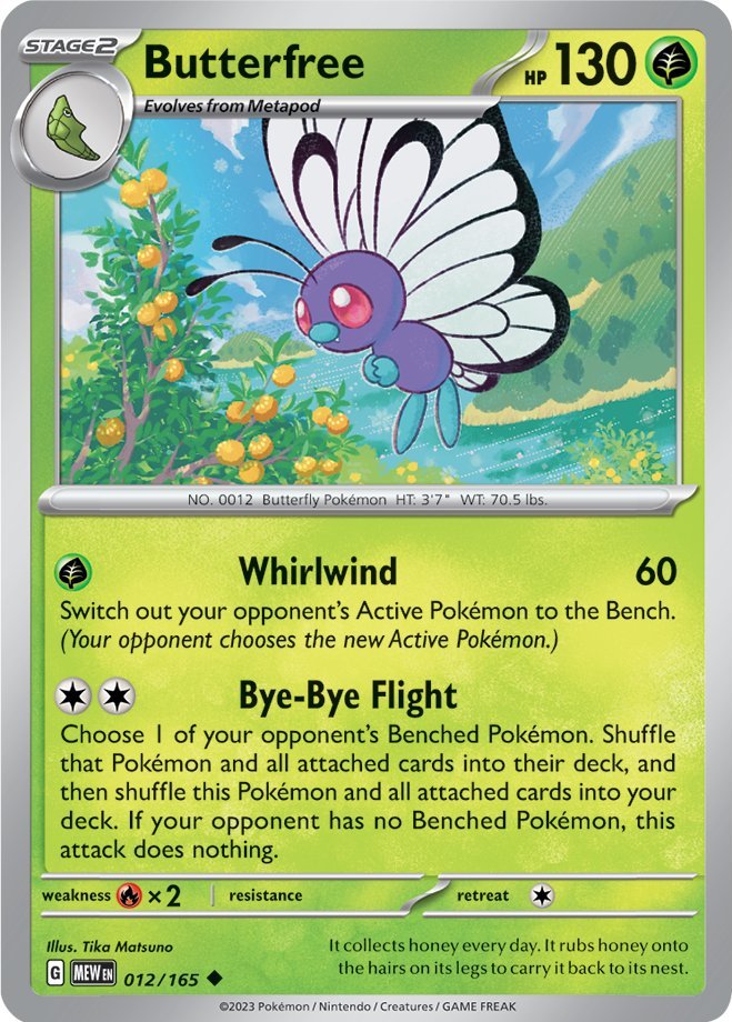 Butterfree (012/165) [Scarlet & Violet 151] | Mindsight Gaming