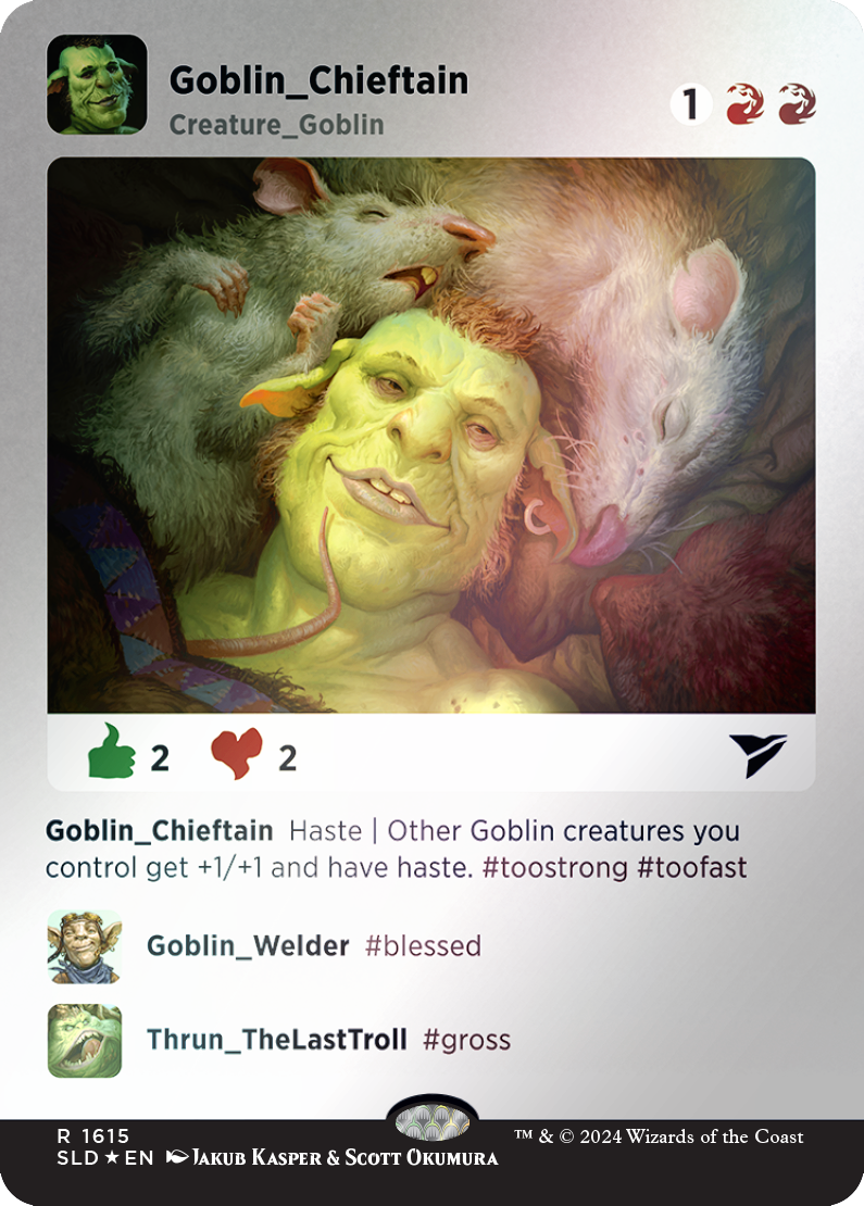 Goblin Chieftain (Rainbow Foil) [Secret Lair Drop Series] | Mindsight Gaming