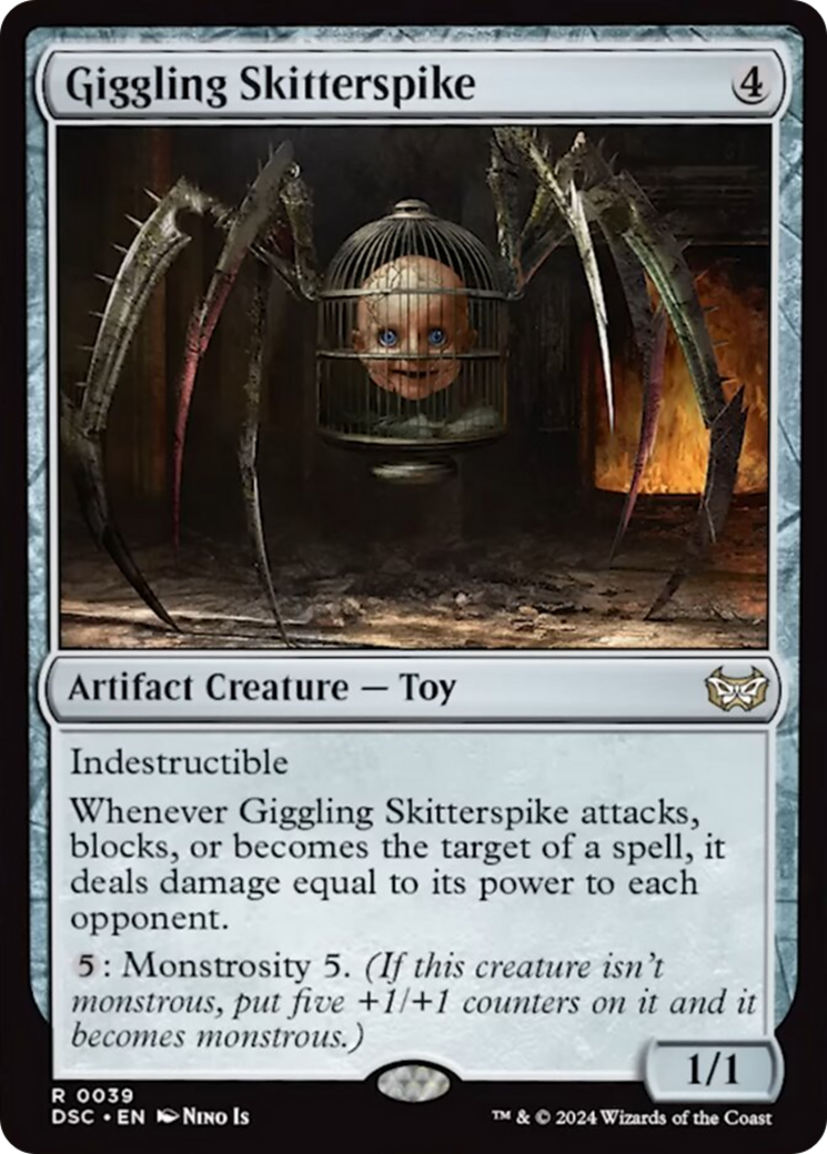 Giggling Skitterspike (Extended Art) [Duskmourn: House of Horror Commander] | Mindsight Gaming