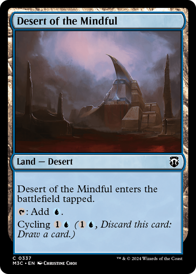 Desert of the Mindful (Ripple Foil) [Modern Horizons 3 Commander] | Mindsight Gaming