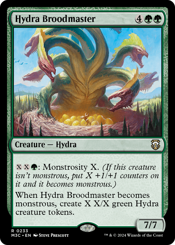 Hydra Broodmaster (Ripple Foil) [Modern Horizons 3 Commander] | Mindsight Gaming