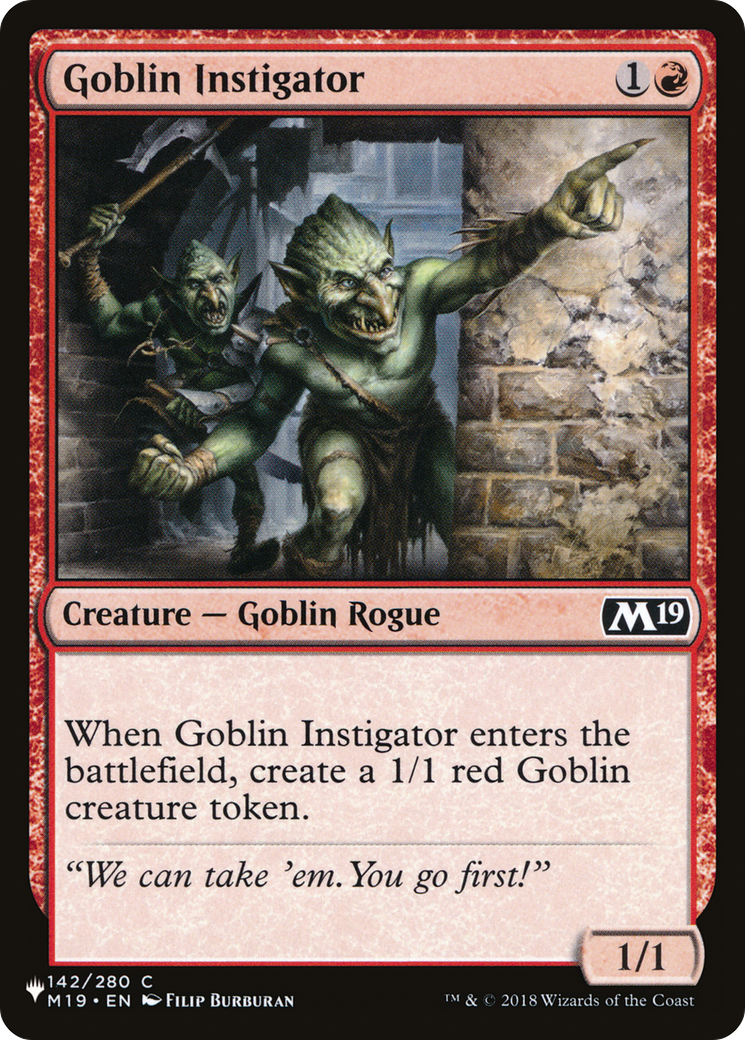 Goblin Instigator [The List Reprints] | Mindsight Gaming