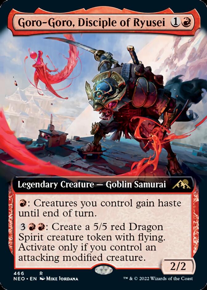 Goro-Goro, Disciple of Ryusei (Extended Art) [Kamigawa: Neon Dynasty] | Mindsight Gaming