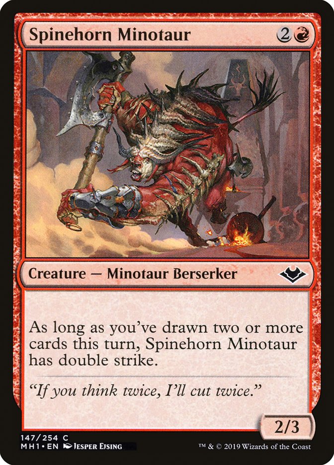 Spinehorn Minotaur [Modern Horizons] | Mindsight Gaming