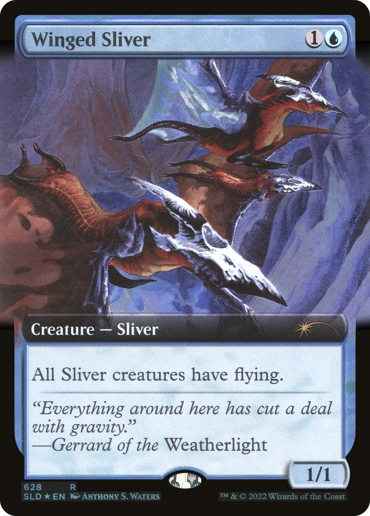 Winged Sliver (Extended Art) [Secret Lair Drop Promos] | Mindsight Gaming