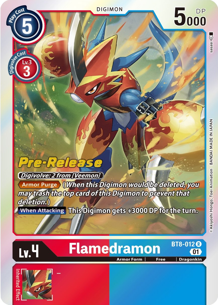 Flamedramon [BT8-012] [New Awakening Pre-Release Cards] | Mindsight Gaming