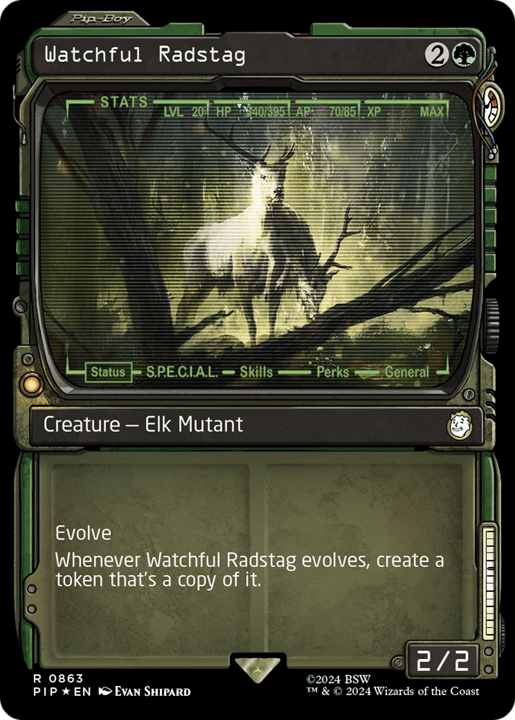 Watchful Radstag (Showcase) (Surge Foil) [Fallout] | Mindsight Gaming